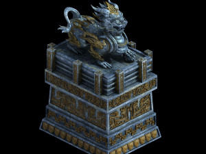 zhentian palace-statue Modèle 3D