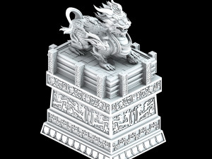 zhentian palace-statue Modèle 3D