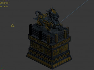 zhentian palace-statue Modèle 3D