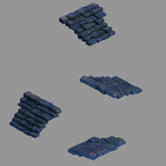 zhentian palace-stairs 05 3D 模型 .c4d .max .obj .3ds .fbx .stl .blend
