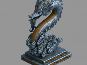 zhentian palace-wall-statue 02 3D 모델
