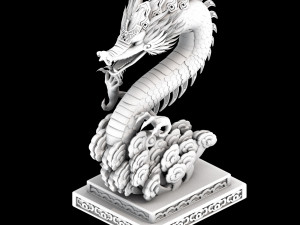 zhentian palace-wall-statue 02 3D 모델