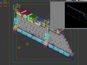 zhentian palace-wall 2 Modello 3D