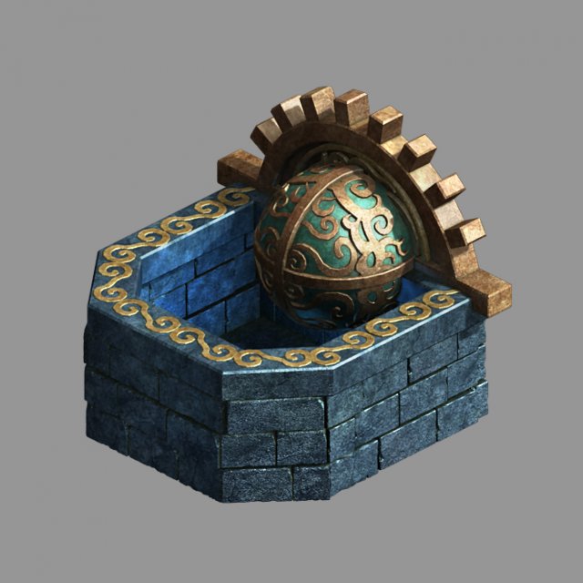zhentian palace-wall 03 Modelo 3D .c4d .max .obj .3ds .fbx .stl .blend 