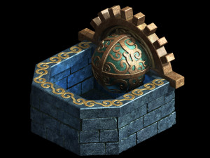zhentian palace-wall 03 Modelo 3D