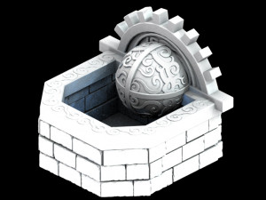 zhentian palace-wall 03 Modelo 3D