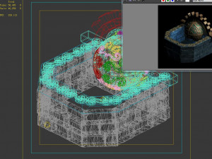 zhentian palace-wall 03 Modelo 3D