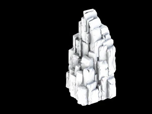 zhentian palace-stone pile 3D Model