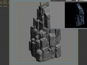 zhentian palace-stone pile Model 3D