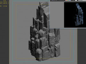 zhentian palace-stone pile 3D Model