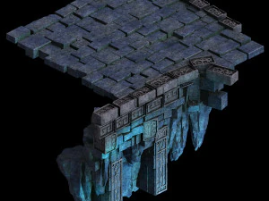 zhentian palace-stone pile 02 3D Model