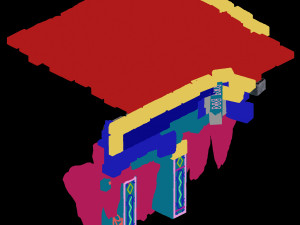 zhentian palace-stone pile 02 3Dモデル