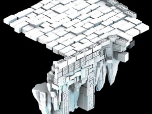 zhentian palace-stone pile 02 3D Model