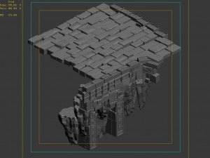zhentian palace-stone pile 02 3Dモデル