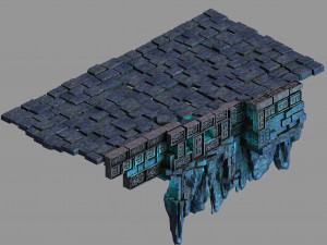 zhentian palace-stone pile-platform 03 Modelo 3D
