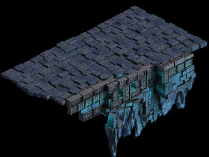 zhentian palace-stone pile-platform 03 3D Модель