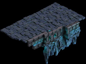 zhentian palace-stone pile-platform 03 3D Model