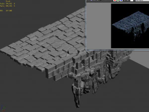 zhentian palace-stone pile-platform 03 3D Model