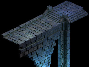 zhentian palace-stone bridge 3D Model