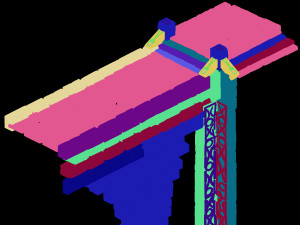 zhentian palace-stone bridge 3D Model