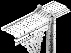 zhentian palace-stone bridge 3D Model