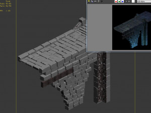 zhentian palace-stone bridge 3D Model