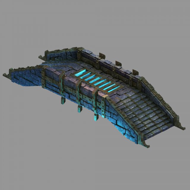 zhentian palace-stone bridge 04 3Dモデル .c4d .max .obj .3ds .fbx .stl .blend 