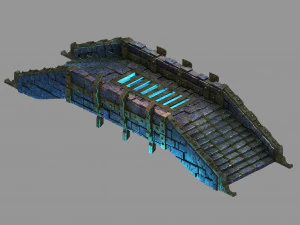 jembatan batu istana zhentian 04 Model 3D