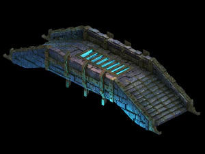 zhentian palace-stone bridge 04 3D Model