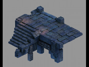 zhentian palace-stone ladder Modèle 3D