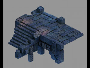 zhentian palace-stone ladder 3D Model