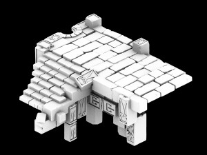 zhentian palace-stone ladder Model 3D