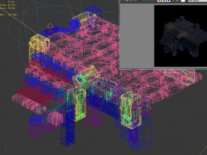 zhentian palace-stone ladder Model 3D