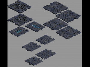 real palace-lower terrain 02 3D Model