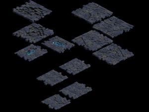 real palace-lower terrain 02 3D Model