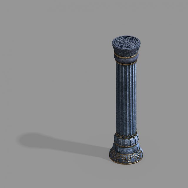 zhentian palace-pillar 1 3Dモデル .c4d .max .obj .3ds .fbx .stl .blend 