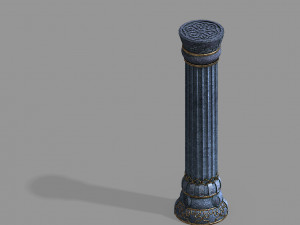 zhentian palace-pillar 1 3D 모델