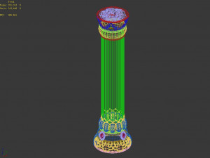zhentian palace-pillar 1 3Dモデル