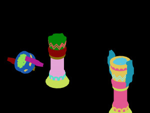zhentian palace-pillars-small objects 3D Model