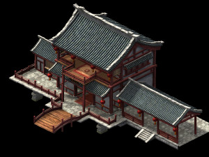 government-jiangzhou-yamen 01 3D-Modell