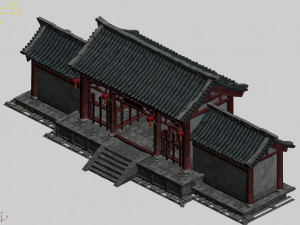 government-jiangzhou-yamen 03 Modello 3D