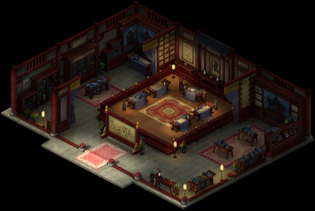 government-prince edward-guozijian-indoor Modèle 3D .c4d .max .obj .3ds .fbx .stl .blend