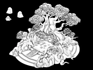 plant house-tree house 3D Model