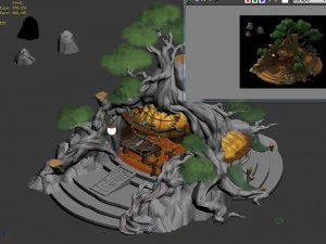 plant house-tree house 3D Model