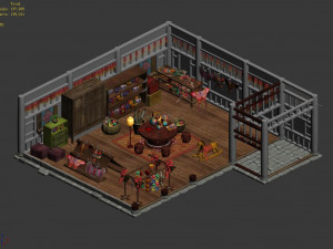 ancient chinese children toy store 3D Model