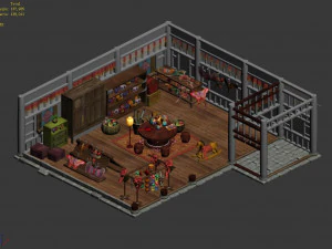 ancient chinese children toy store 3D Model