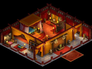 Cina antica-interno 147 Modello 3D