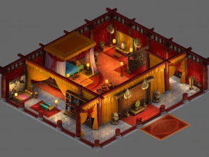 ancient china-interior 147 3D Model