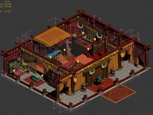 ancient china-interior 147 3D Model