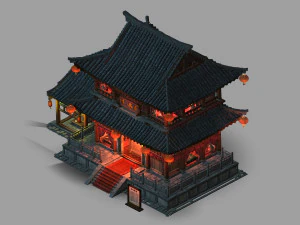 china-restaurant-brothel-chun man lou 3D Model